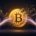 Bitcoin che si dissolve in flussi di luce assorbiti dai vault degli ETF